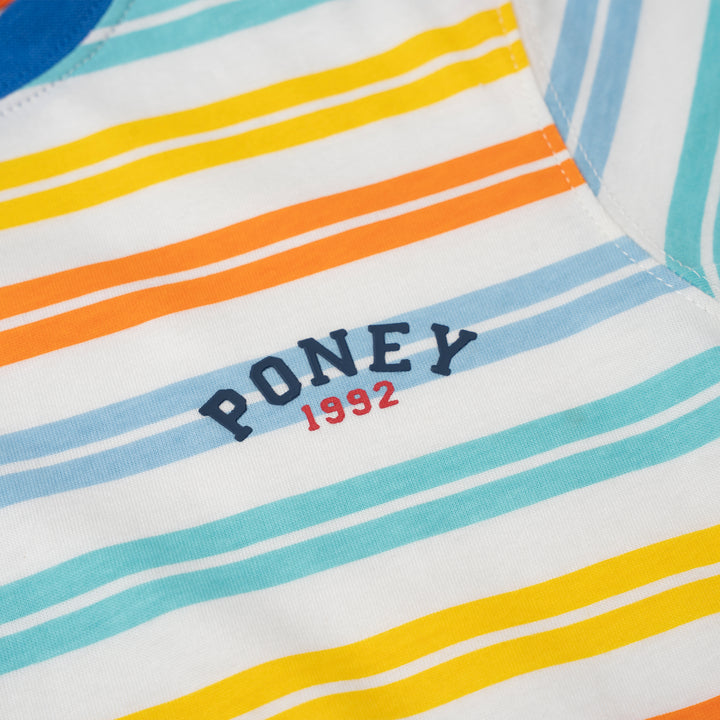 Orange Classic Stripes Short Sleeve Tee