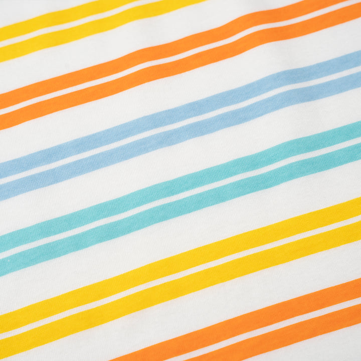 Orange Classic Stripes Short Sleeve Tee