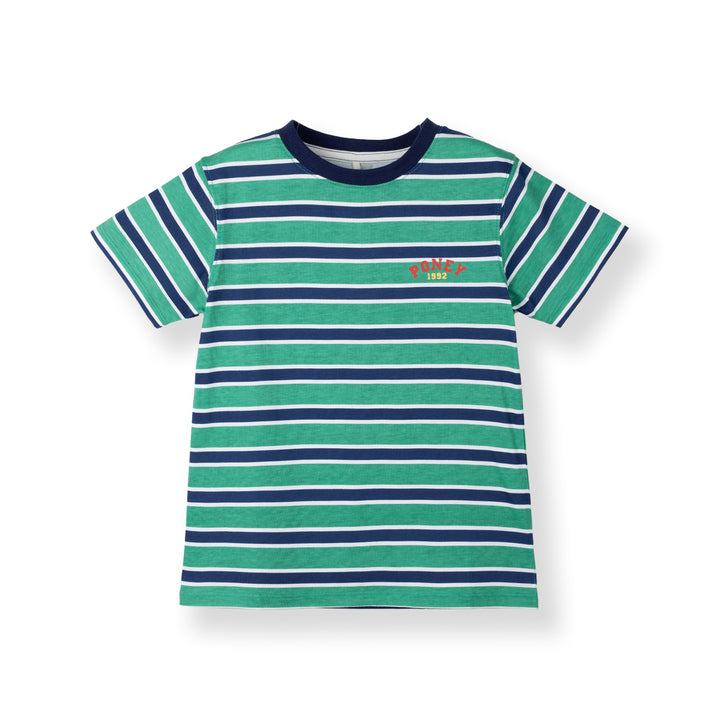 Green Classic Stripes Short Sleeve Tee