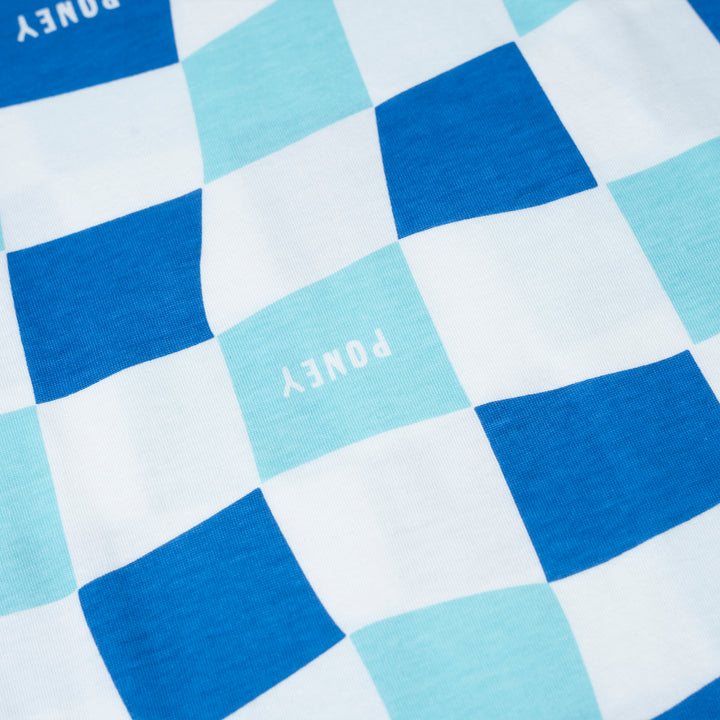 Poney Boys Blue Checkered Short Sleeve Tee