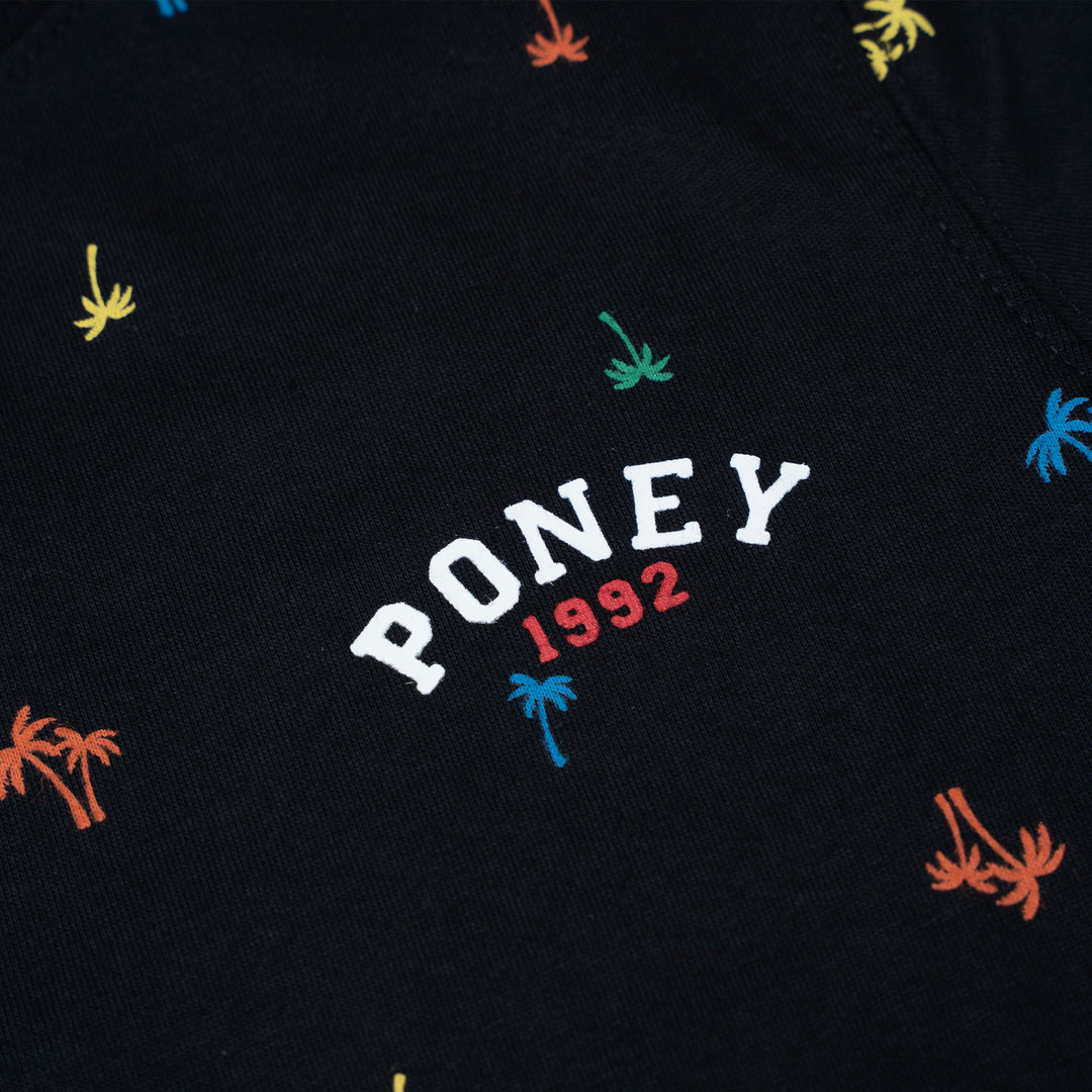Poney Boys Black Tropicool Vibes Short Sleeve Tee