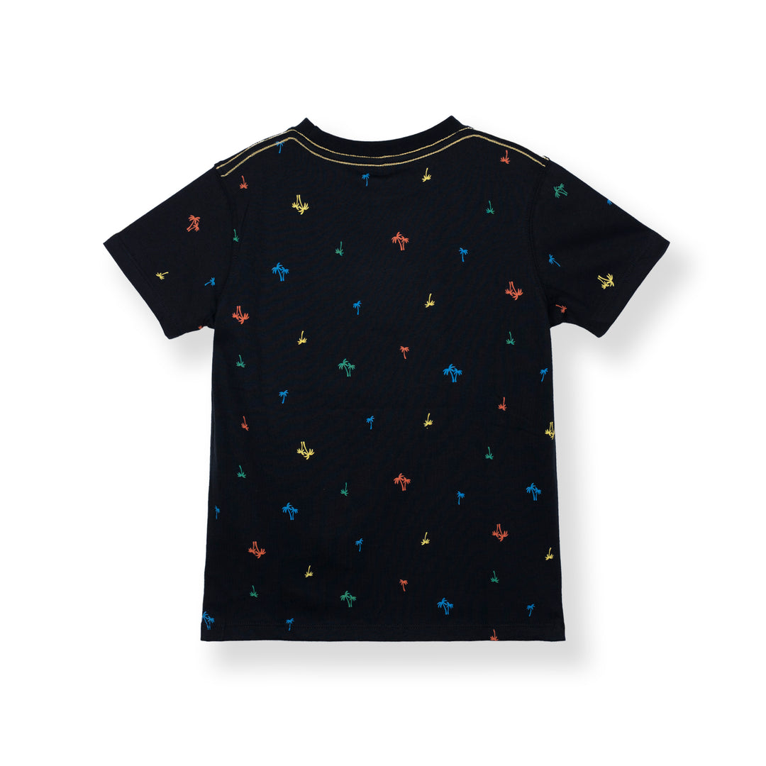 Poney Boys Black Tropicool Vibes Short Sleeve Tee