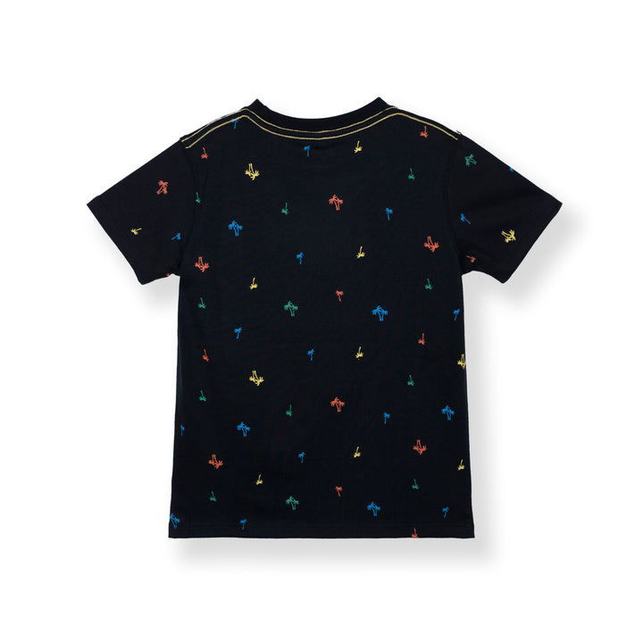 Poney Boys Black Tropicool Vibes Short Sleeve Tee