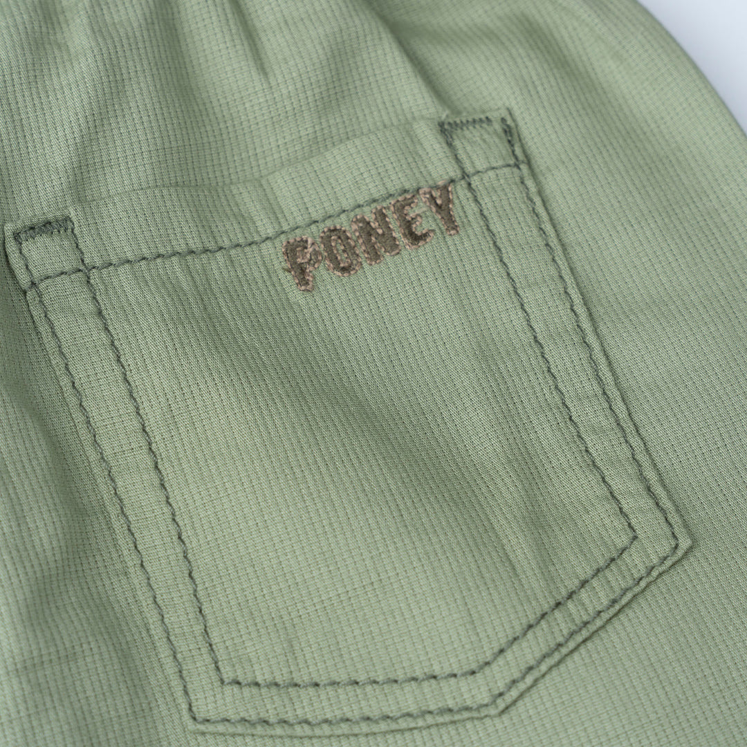 Basic Green Easy Short Pants