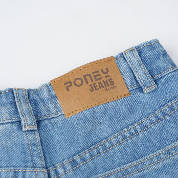 Poney Light Blue Loose Fit Jeans