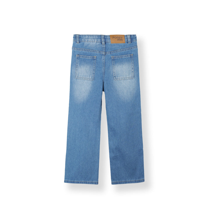 Poney Light Blue Loose Fit Jeans