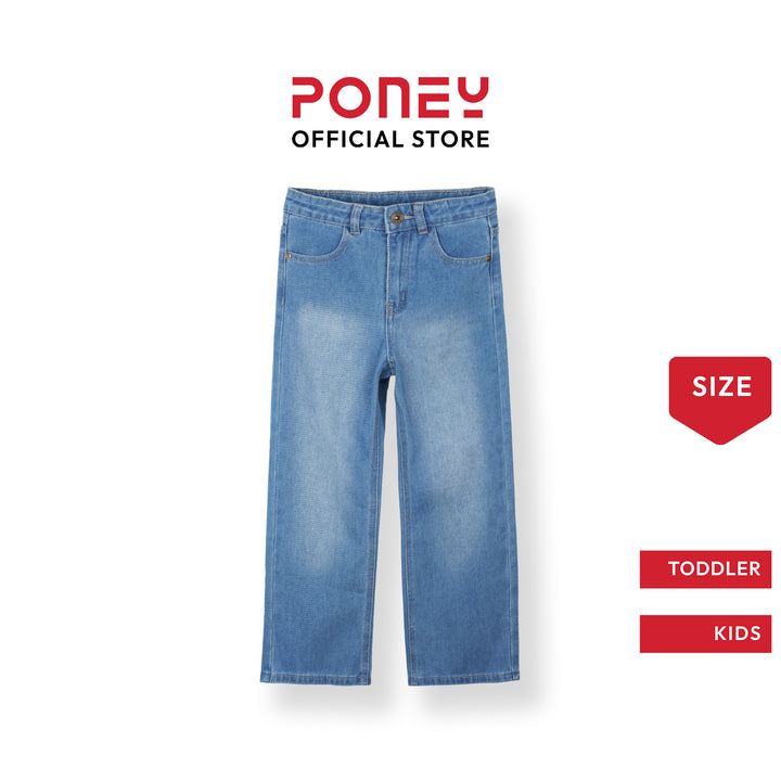 Poney Light Blue Loose Fit Jeans