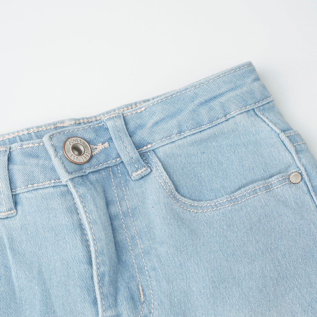Poney Light Blue Bell Bottom Jeans