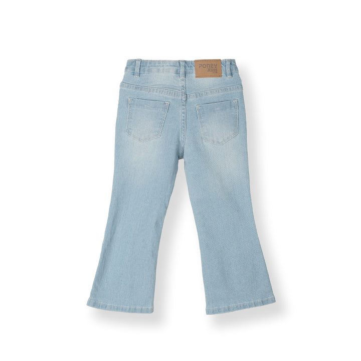 Poney Light Blue Bell Bottom Jeans