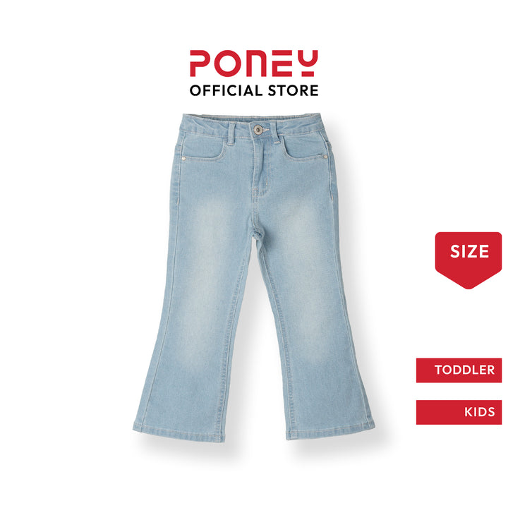 Poney Light Blue Bell Bottom Jeans