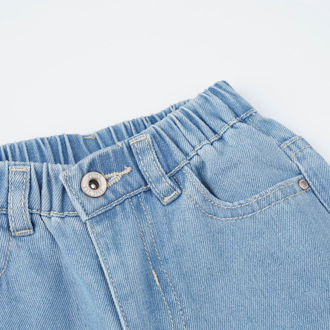 Poney Girls Light Blue Relaxed Fit Jeans