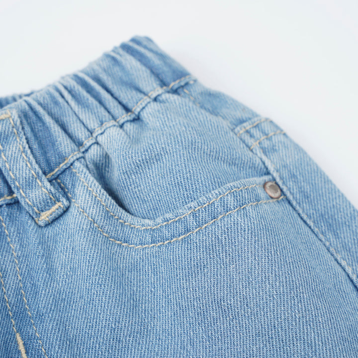 Poney Girls Light Blue Relaxed Fit Jeans