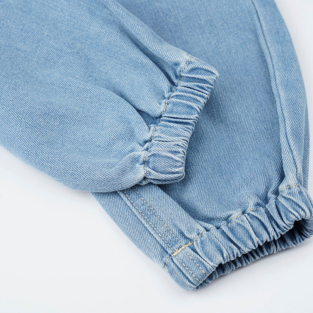 Poney Girls Light Blue Relaxed Fit Jeans