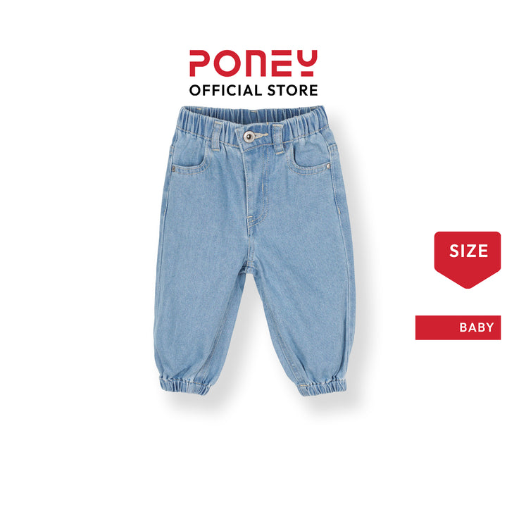 Poney Girls Light Blue Relaxed Fit Jeans