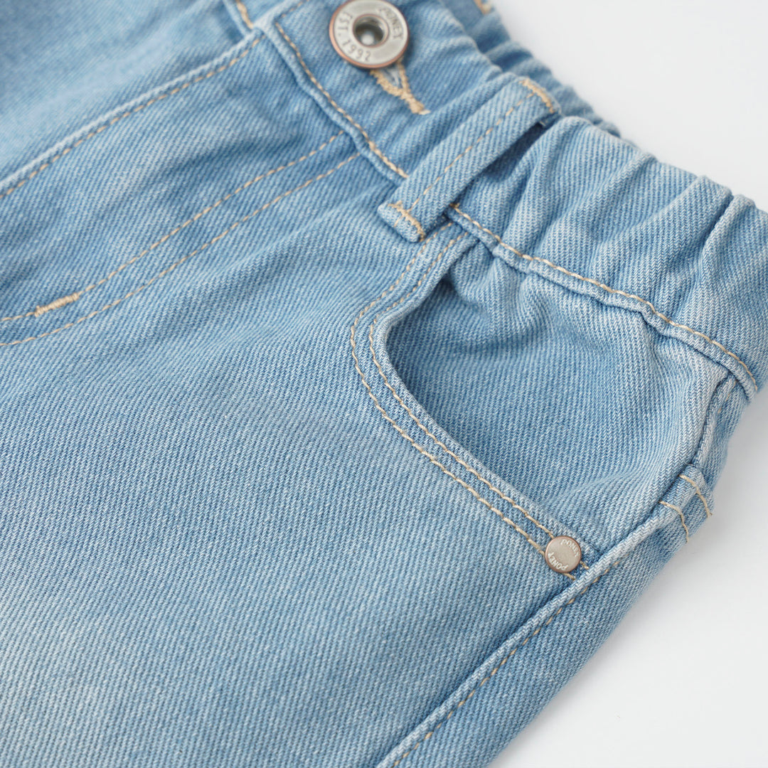 Poney Light Blue Wide Leg Jeans