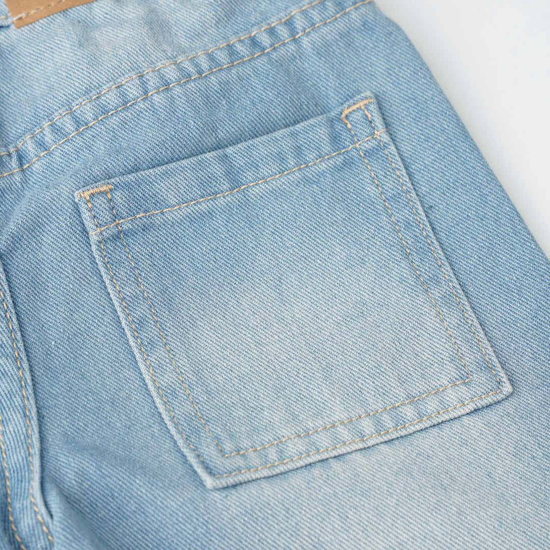 Poney Light Blue Wide Leg Jeans