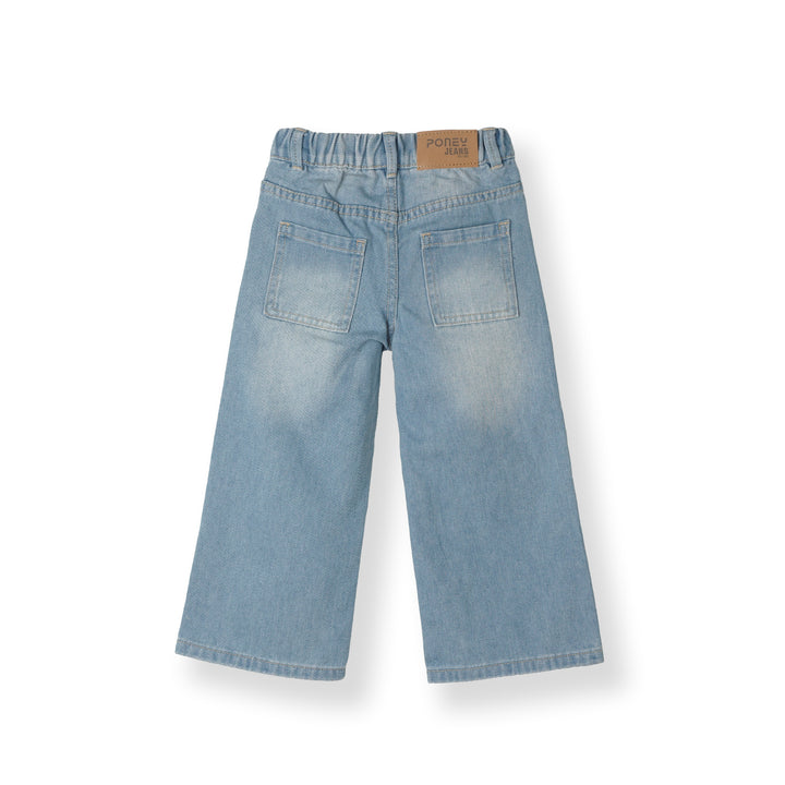 Poney Light Blue Wide Leg Jeans