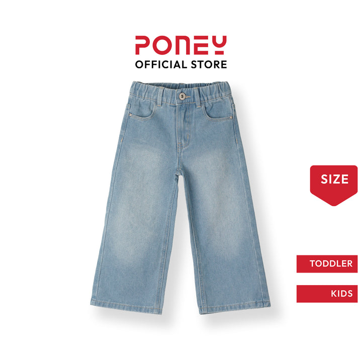 Poney Light Blue Wide Leg Jeans