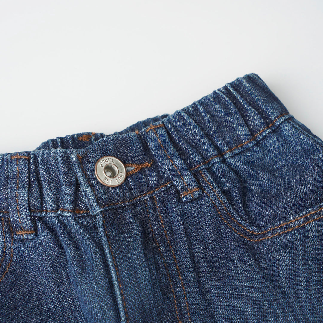 Poney Navy Wide Leg Jeans