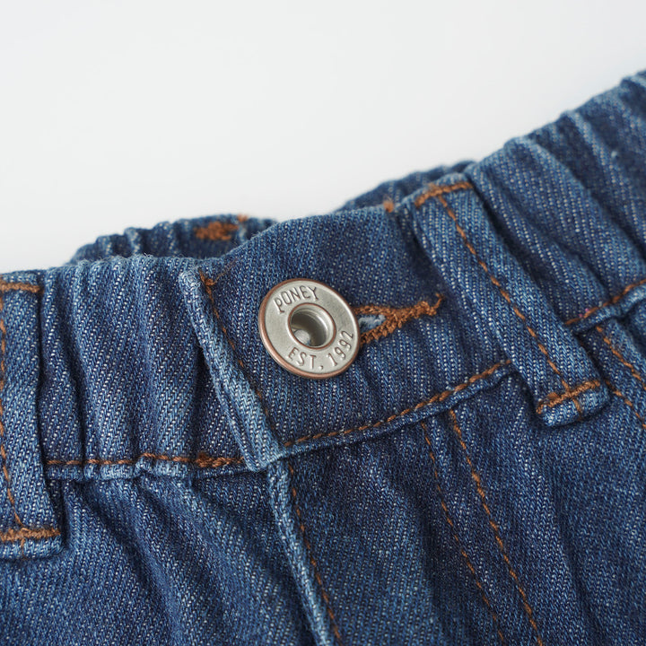 Poney Navy Wide Leg Jeans