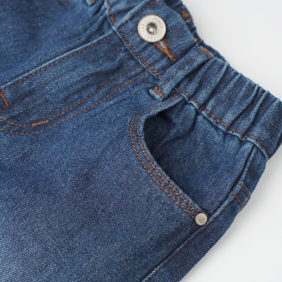 Poney Navy Wide Leg Jeans