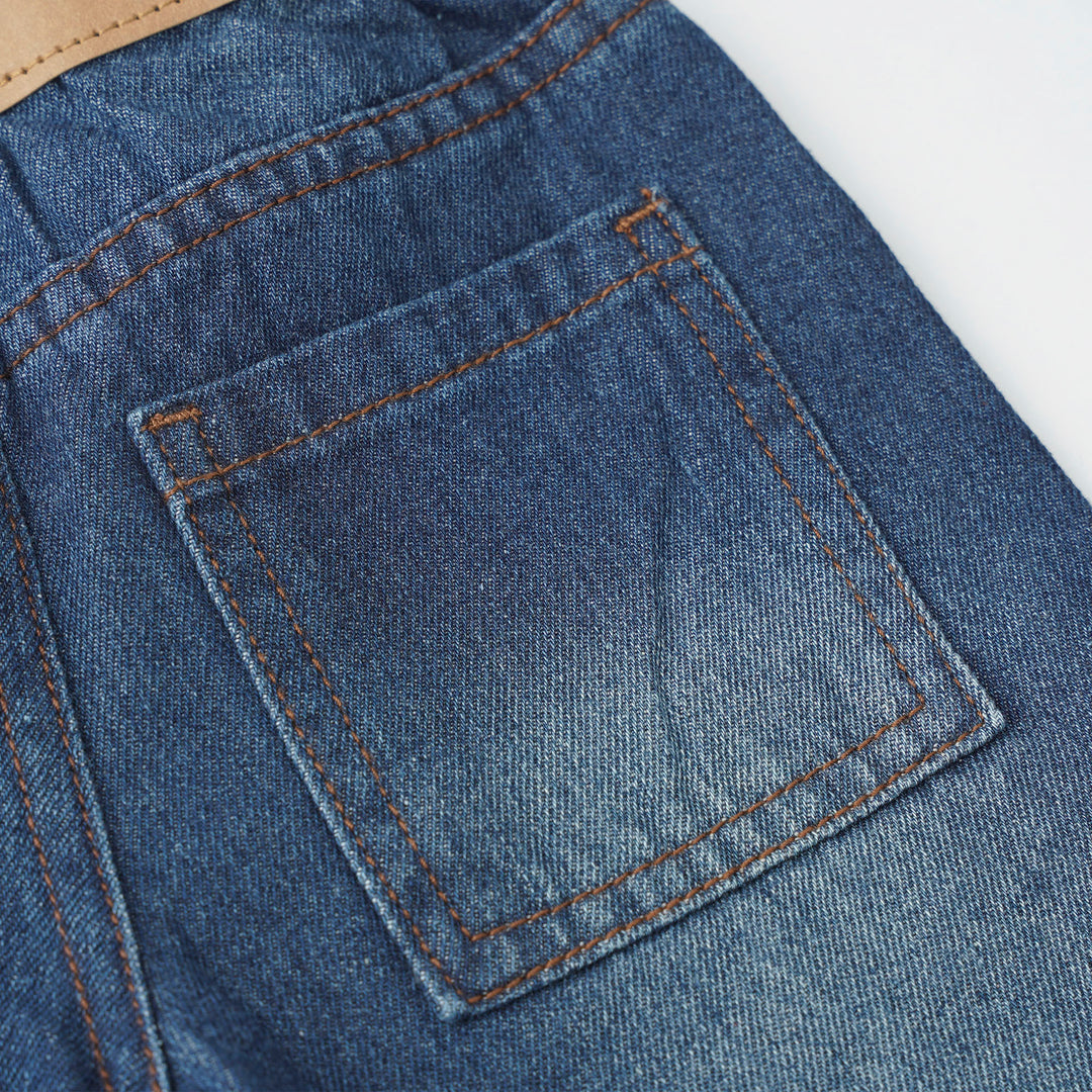 Poney Navy Wide Leg Jeans