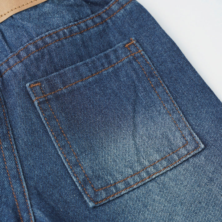 Poney Navy Wide Leg Jeans