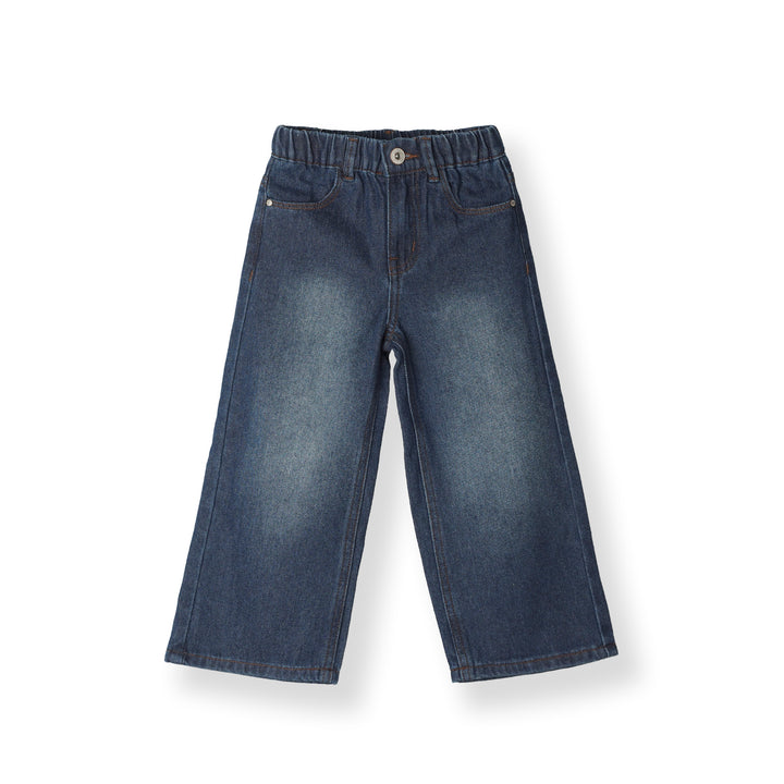 Poney Navy Wide Leg Jeans