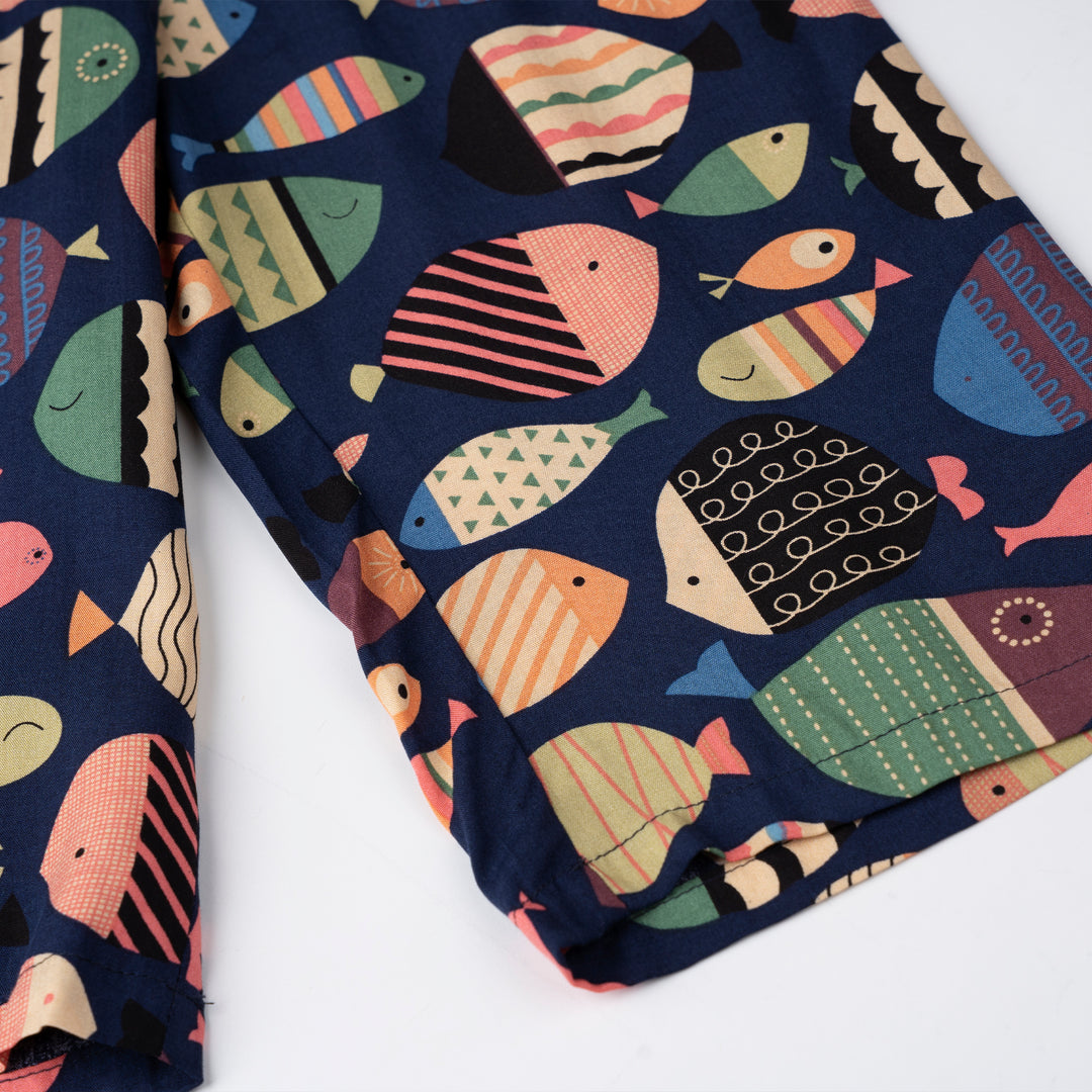 [NEW] Poney Girls Navy Rayon 3/4 Pants