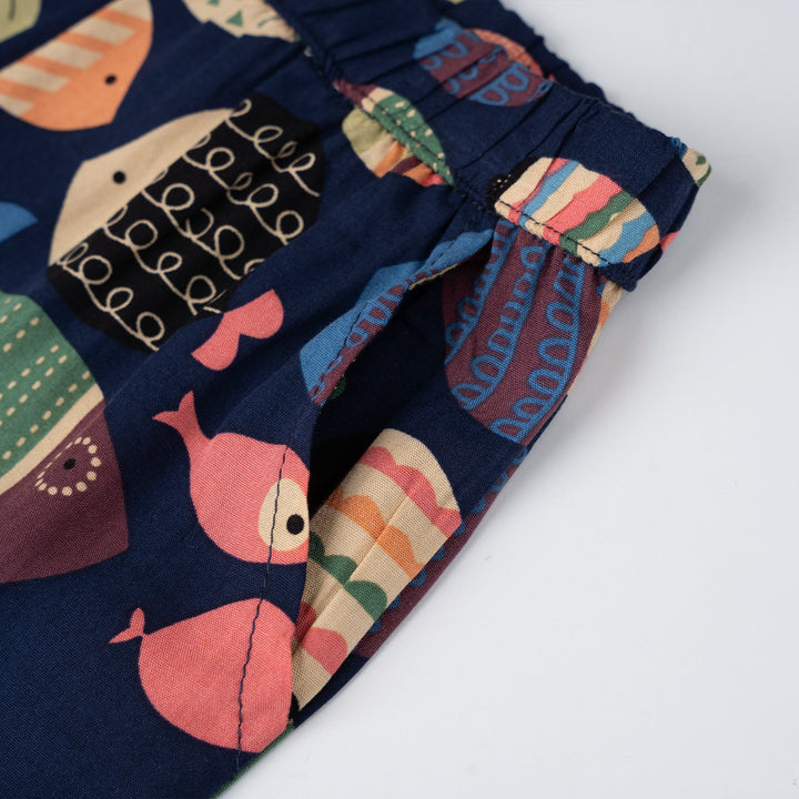 [NEW] Poney Girls Navy Rayon 3/4 Pants