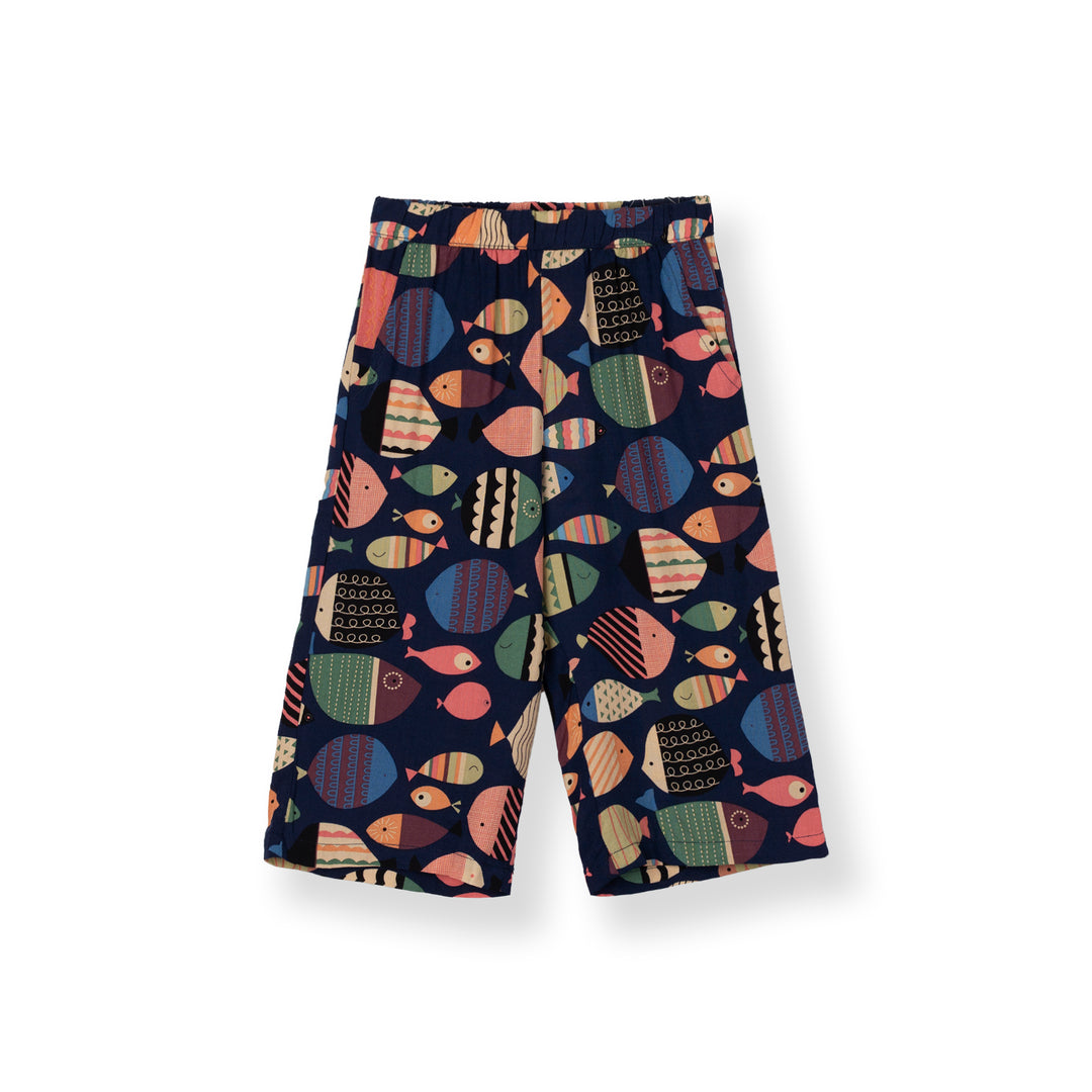 [NEW] Poney Girls Navy Rayon 3/4 Pants