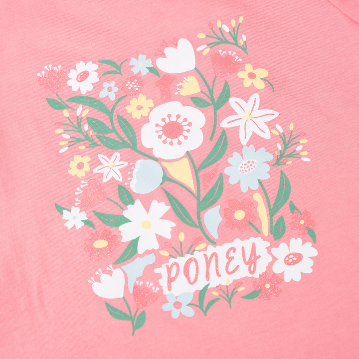 Bloom With Poney Long Sleeve Tee