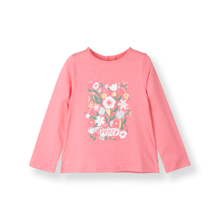 Bloom With Poney Long Sleeve Tee