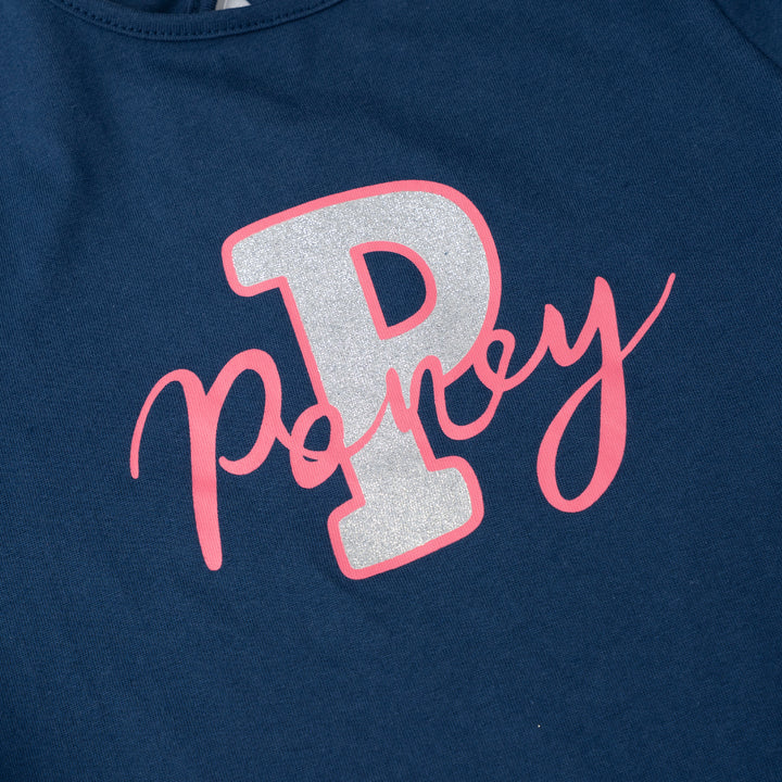 Shimmering Logo Long Sleeve Tee