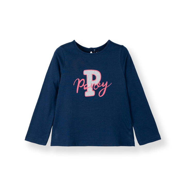 Shimmering Logo Long Sleeve Tee