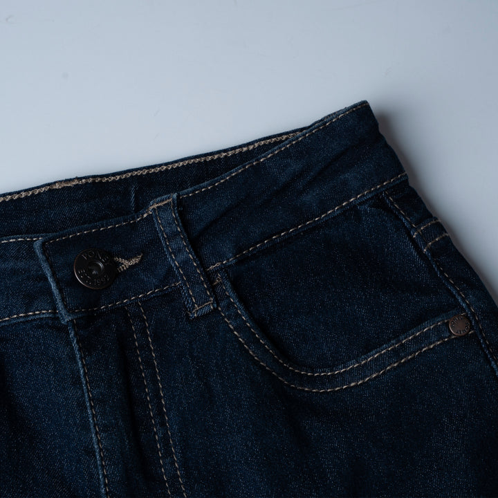 Poney Boys Medium Blue Regular Fit with Brush Wash Details Jeans