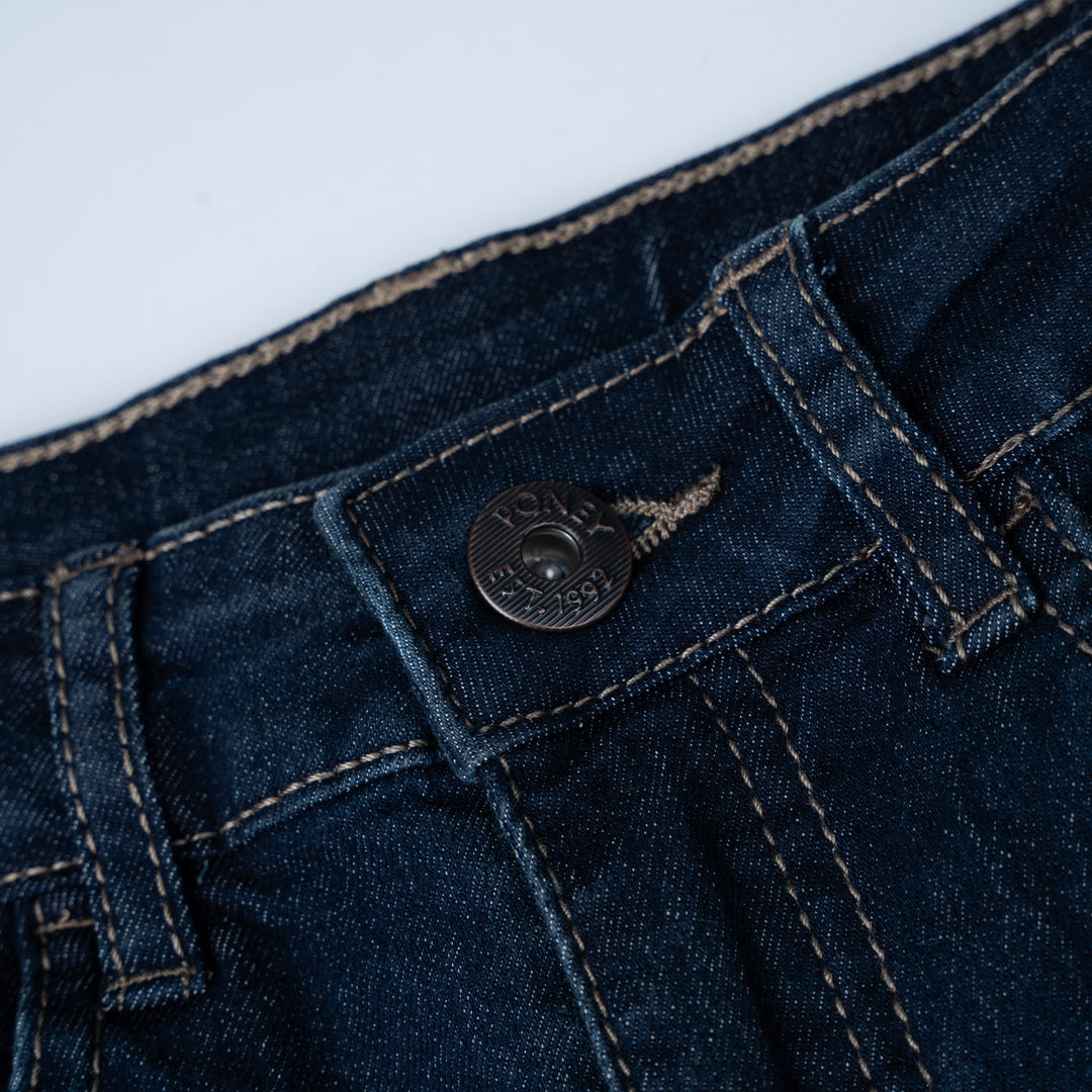 Poney Boys Medium Blue Regular Fit with Brush Wash Details Jeans