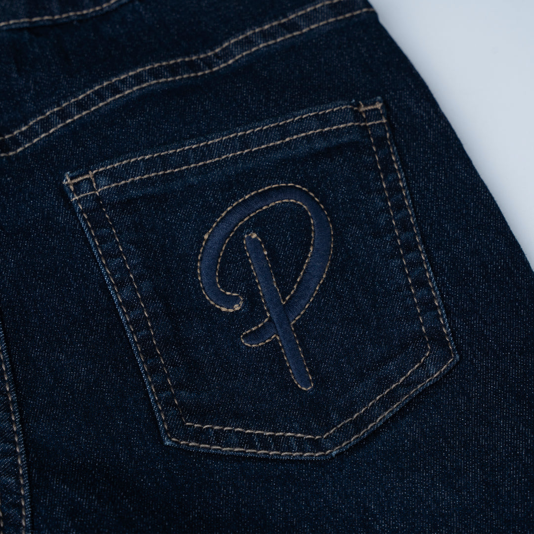 Poney Boys Medium Blue Regular Fit with Brush Wash Details Jeans