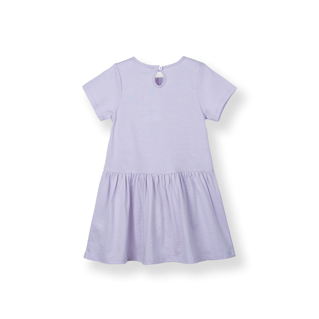 Poney Girls Baby Purple Butterfly Dreams Short Sleeve Dress