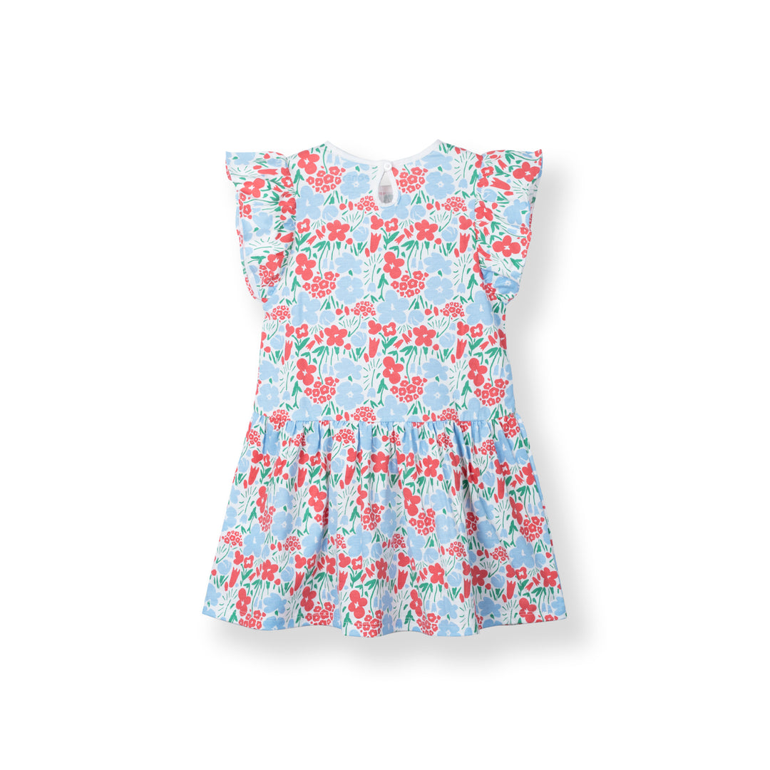 Poney Girls Baby Red Garden Party Short Sleeve Dress