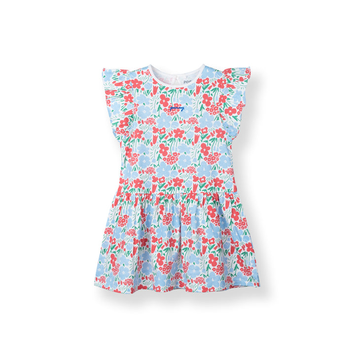 Poney Girls Baby Red Garden Party Short Sleeve Dress