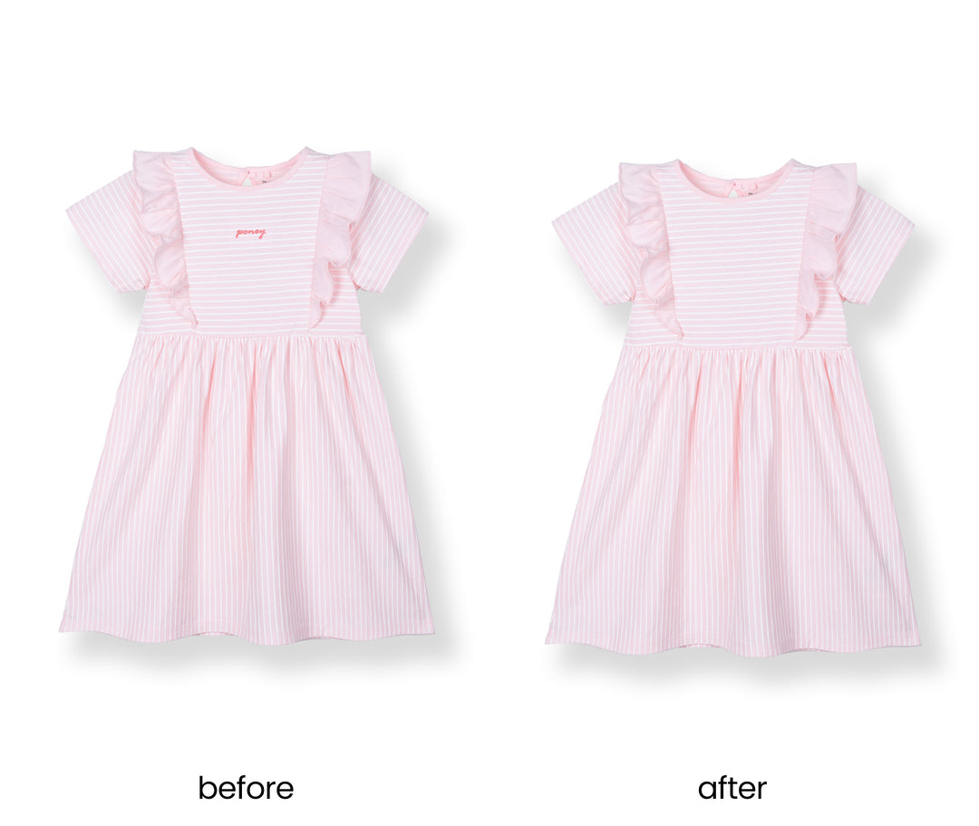 Poney Girls Baby Pretty In Pink Short Sleeve Dress