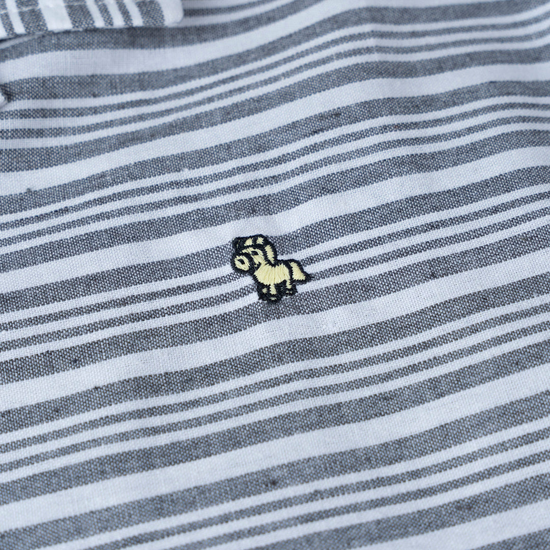 Coastal Stripe Loose Fit Short Sleeve Shirt