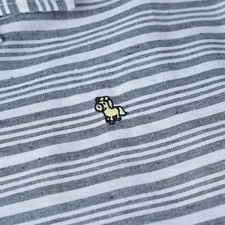 Coastal Stripe Loose Fit Short Sleeve Shirt