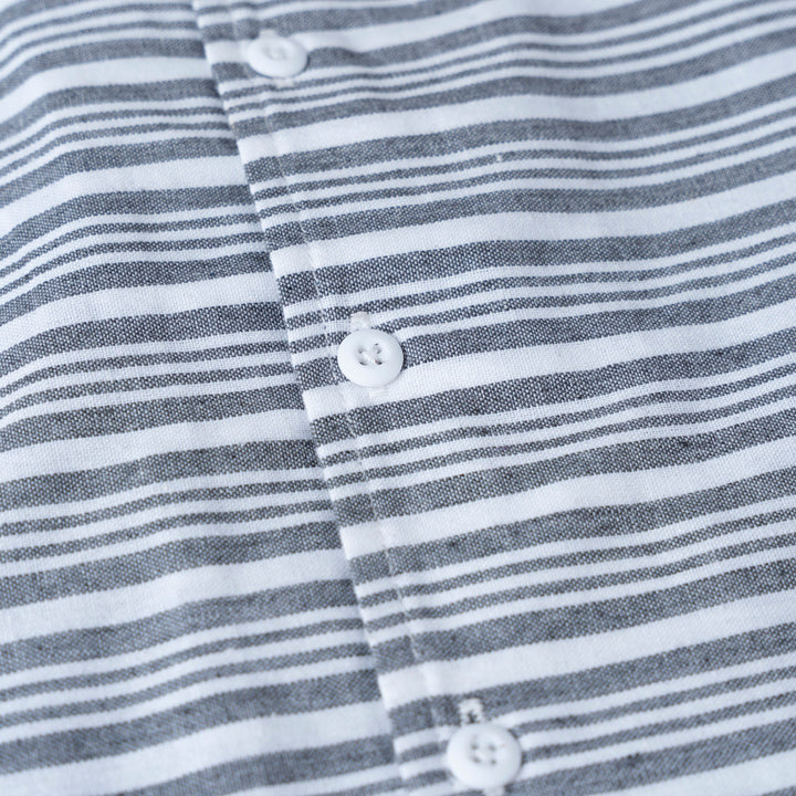 Coastal Stripe Loose Fit Short Sleeve Shirt