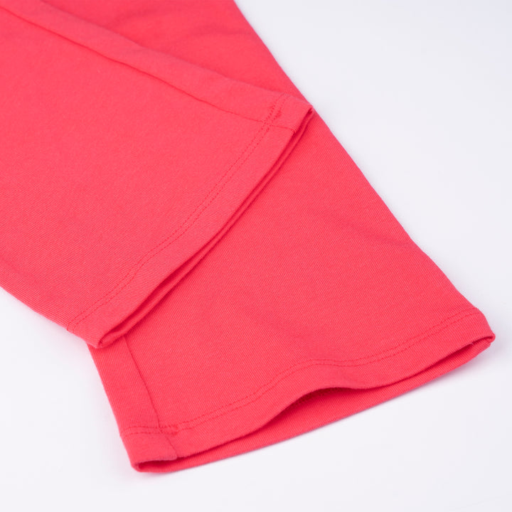 Poney Girls Red Geranium Poney Logo Legging