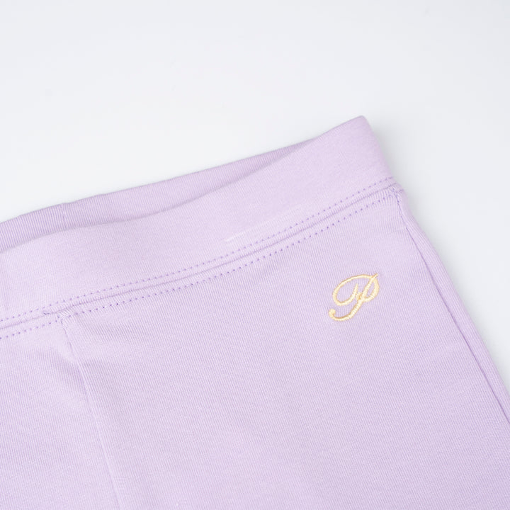 Poney Girls Baby Purple Orchid Bloom Poney Logo Legging