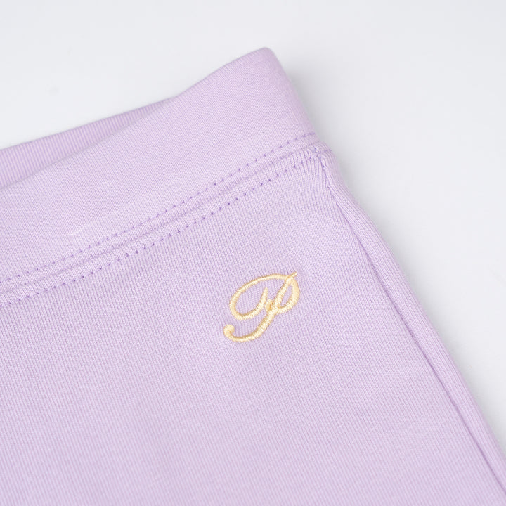 Poney Girls Baby Purple Orchid Bloom Poney Logo Legging