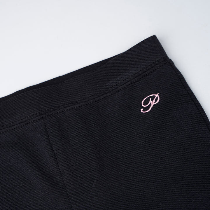 Poney Girls Black Beauty Poney Logo Legging