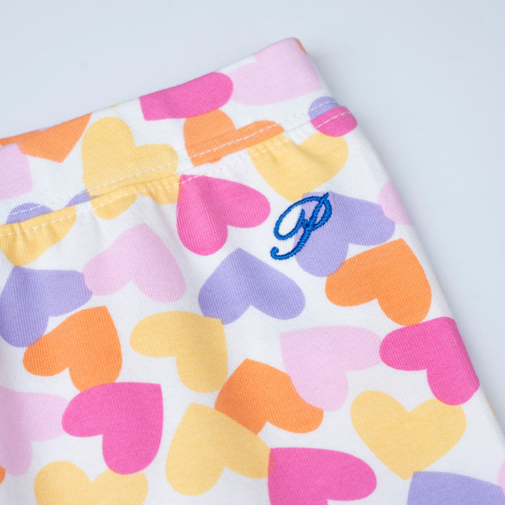 Poney Girls Baby Fuchsia Love Allover Legging